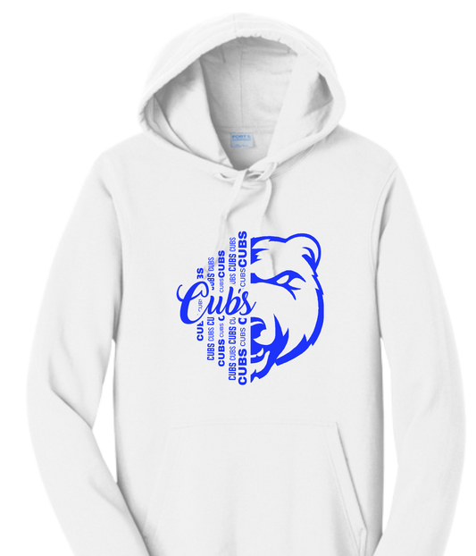 Adult Hoodie - 1/2 Face Cub