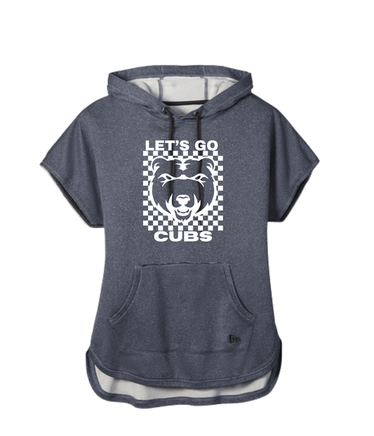 Women's Short Sleeve Hoodie - Let's Go Cubs