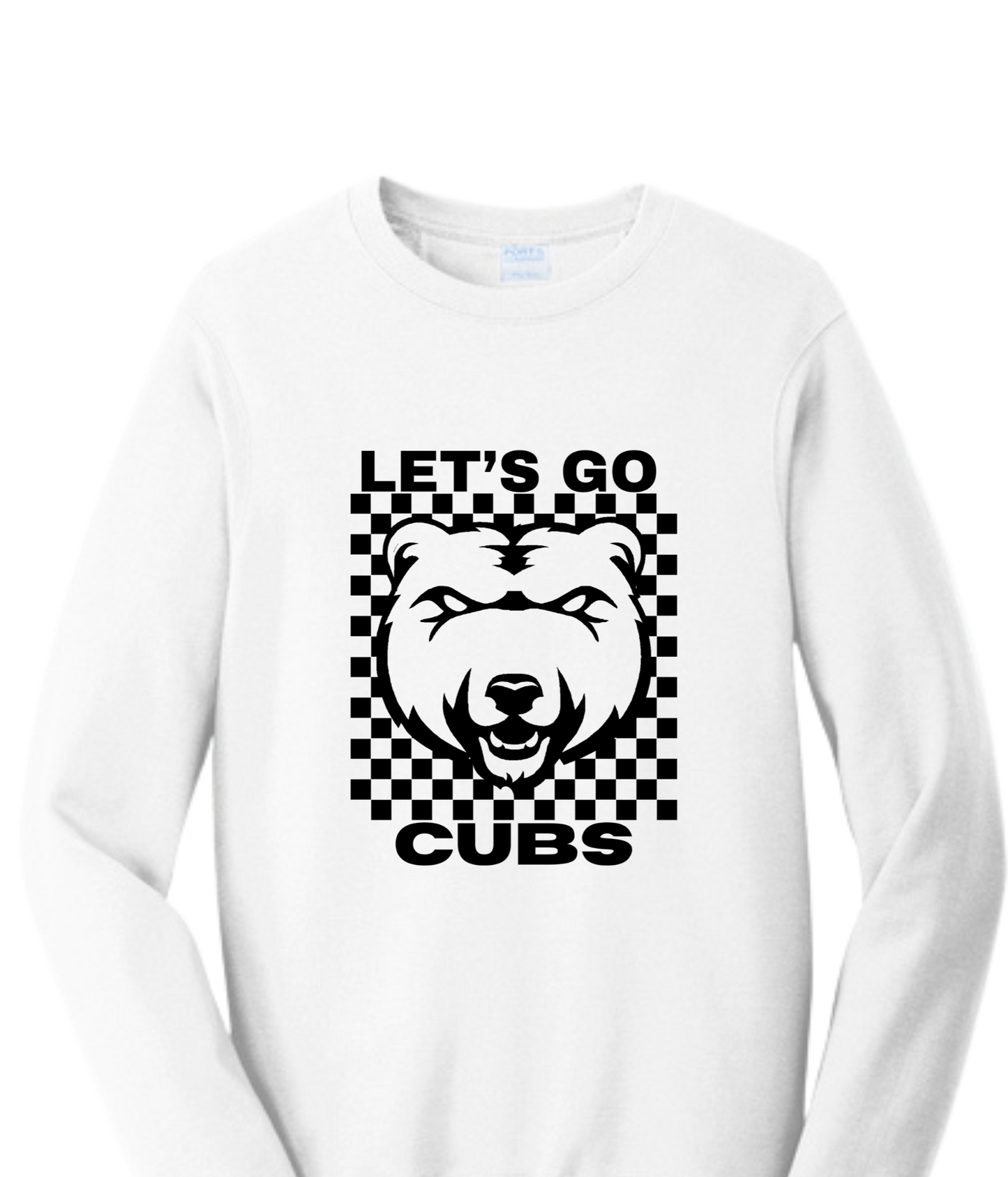 Adult Crew Sweatshirt - Let's Go Cubs