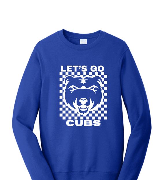 Youth Crew Sweatshirt - Let's Go Cubs