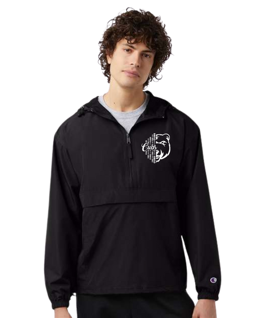 Men's Windbreaker Packable Jacket - 1/2 Face Cub