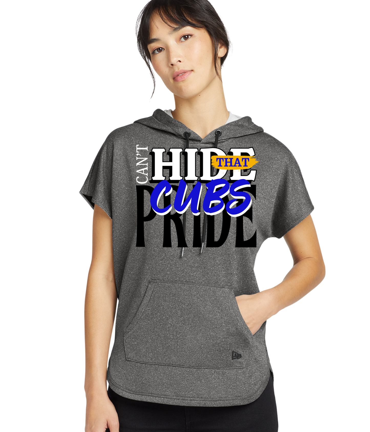 Women's Short Sleeve Hoodie - Can't hide that cub pride