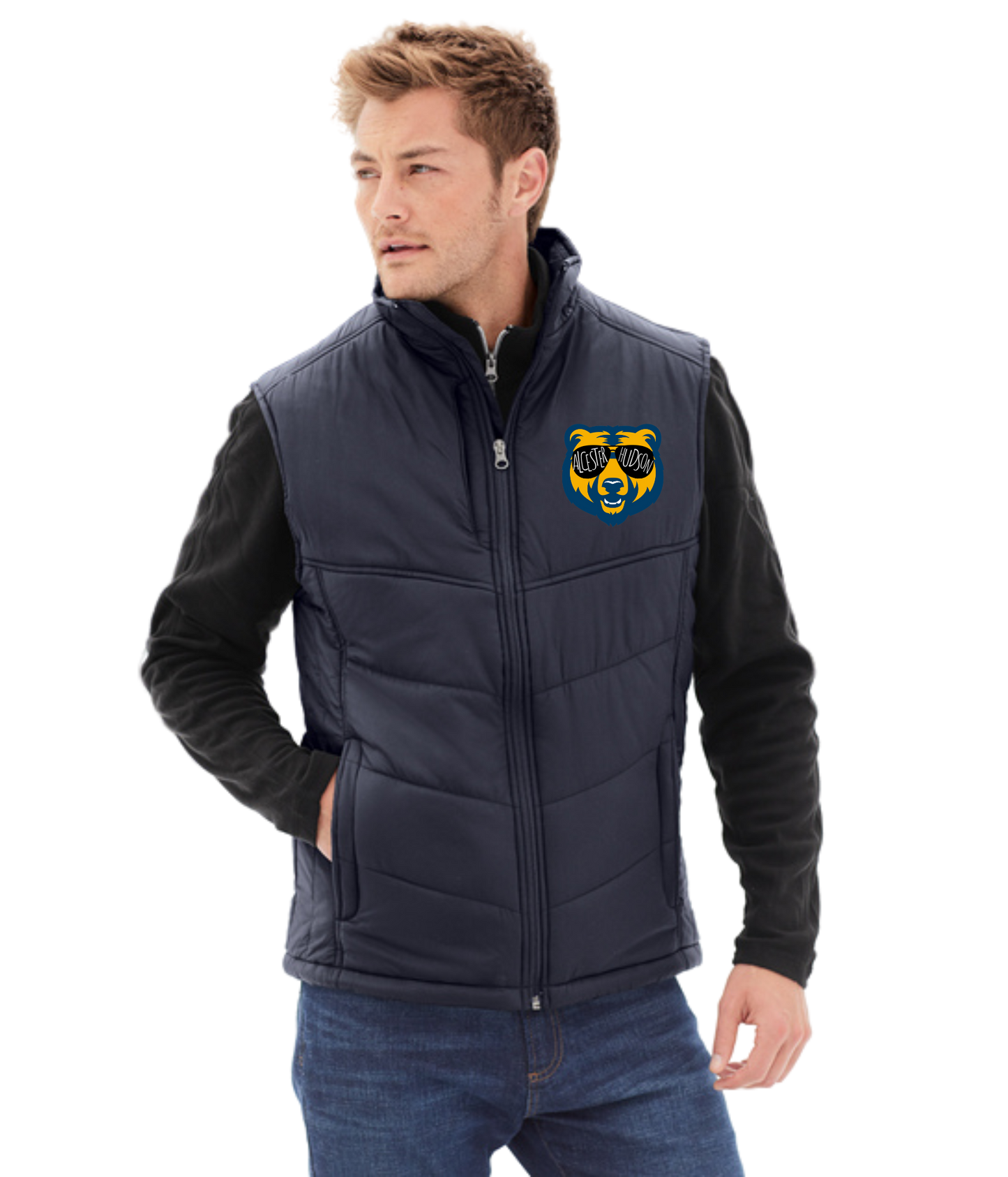 Men's Puffy Vest - Cub Sunglasses
