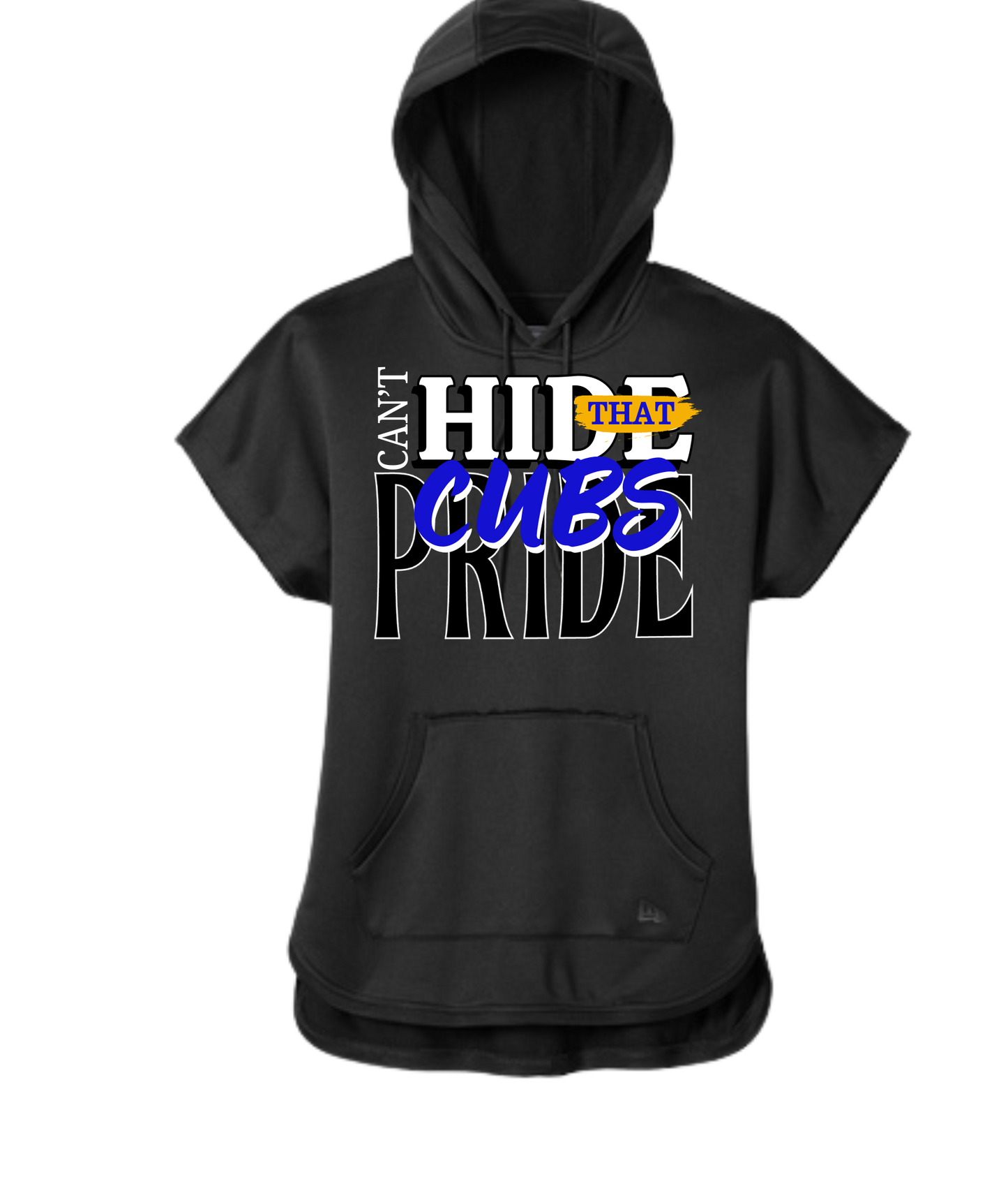 Women's Short Sleeve Hoodie - Can't hide that cub pride