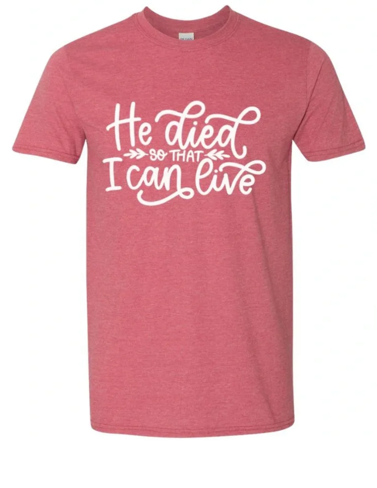 Adult - He Died, so that I can Live T-shirt